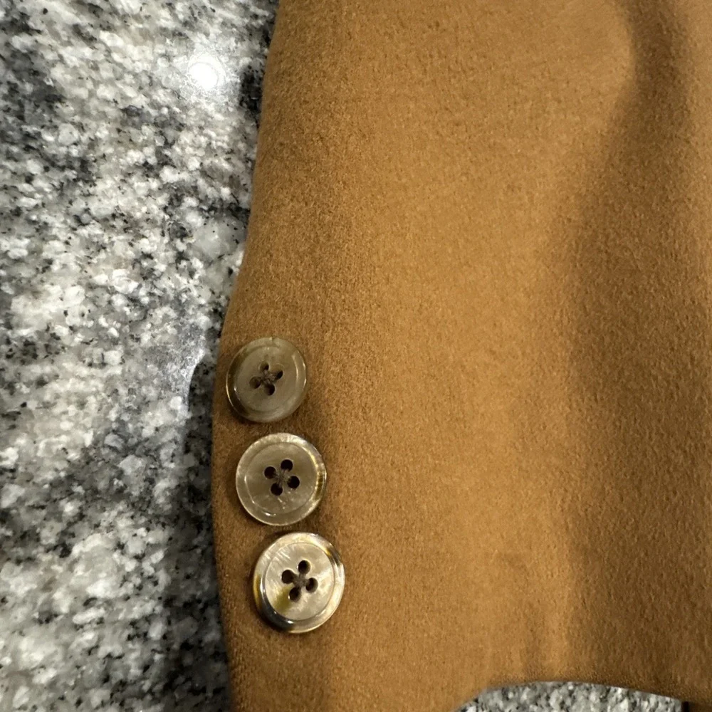 Vintage Burberrys 100% Cashmere‎ Camel Brown Sport Coat Blazer Jacket Men's 42R